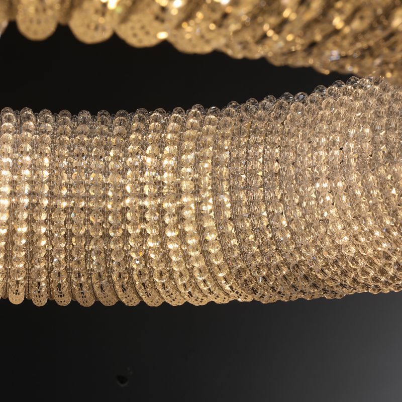 Halo Stranded Crystal Round Chandelier 41"