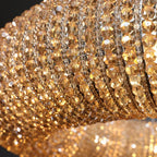 Halo Stranded Crystal Round Chandelier 72"