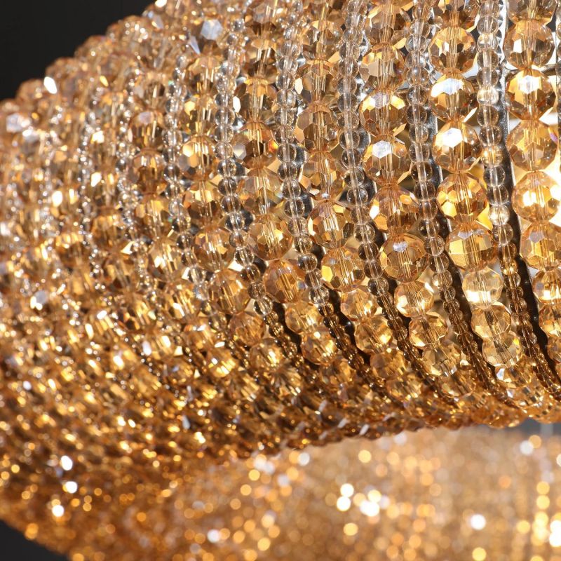 Halo Stranded Crystal Round Chandelier 41"