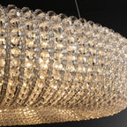 Halo Stranded Crystal Round Chandelier 59"