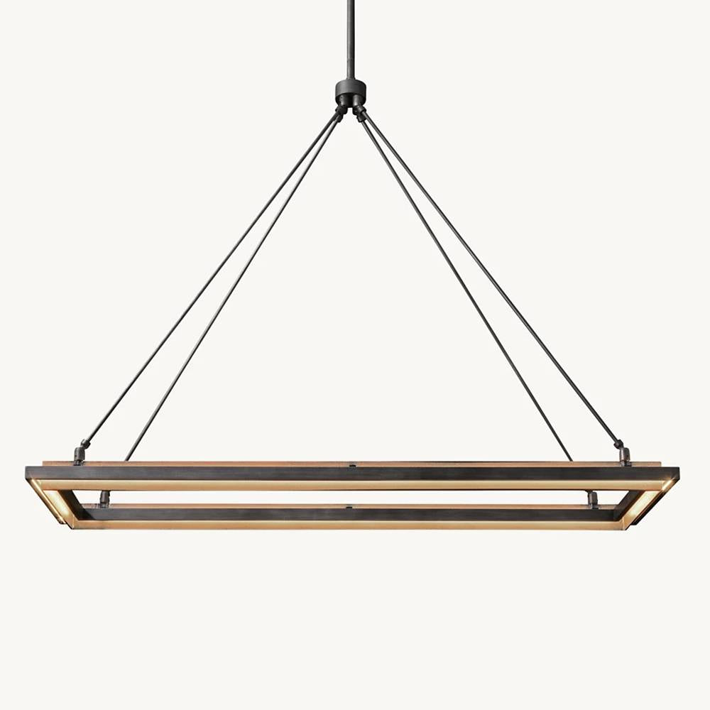 Peralta Shadow Glow Rectangular Chandelier