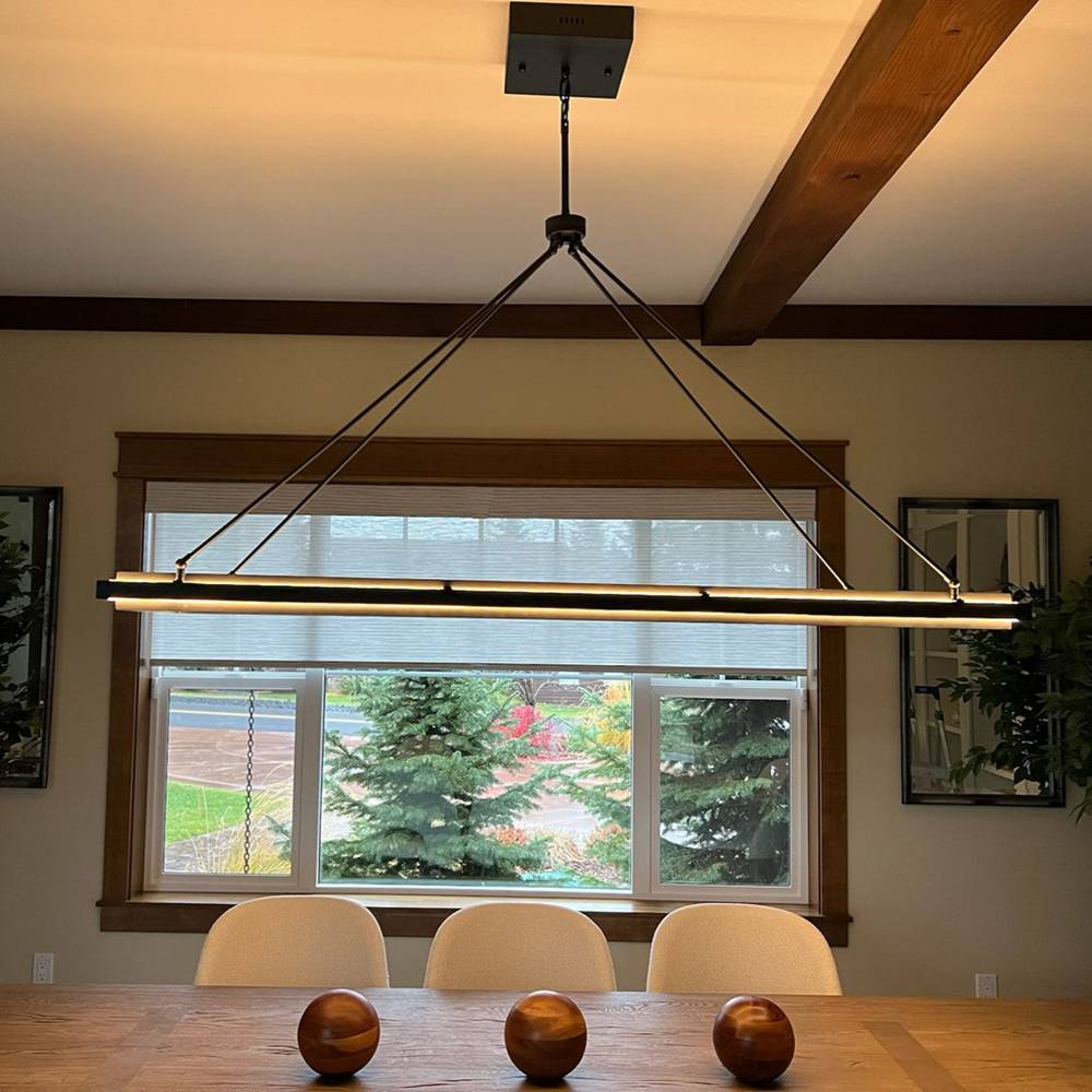 Peralta Forged Ambient Rectangular Chandelier 62"