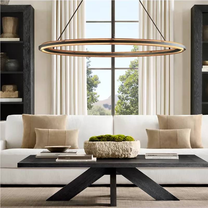 Peralta Forged Ambient Round Chandelier 48"