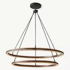 Peralta Forged Ambient Two-Tier Round Chandelier 60"