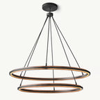 Peralta Shadow Glow Two-Tier Round Chandelier