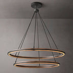 Peralta Shadow Glow Two-Tier Round Chandelier