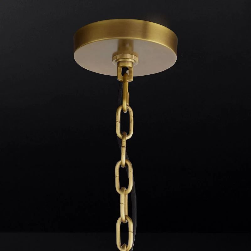 Cathedral Layered Curve Round Chandelier 24"