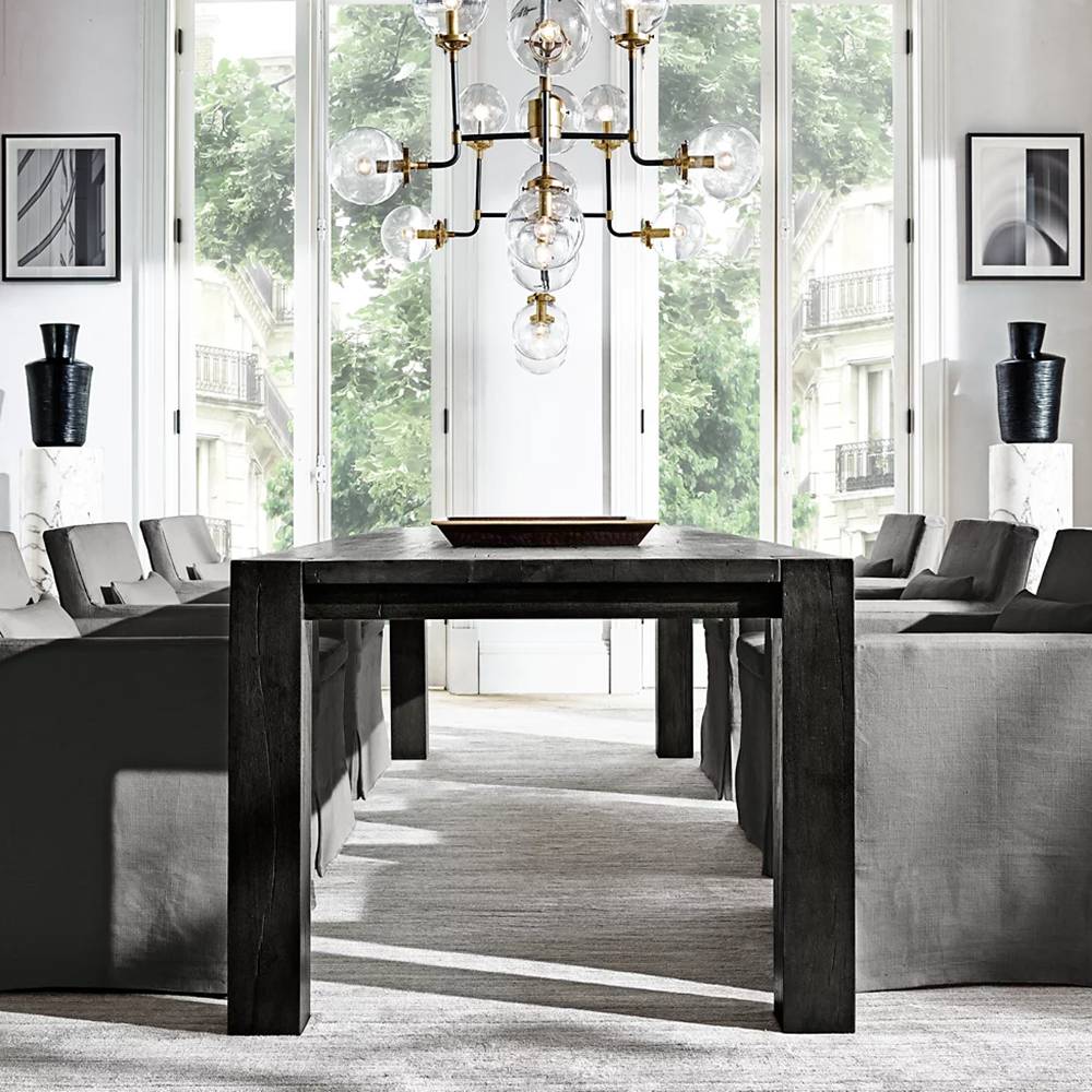 Bistro Transit Globe Glass Chandelier 34"