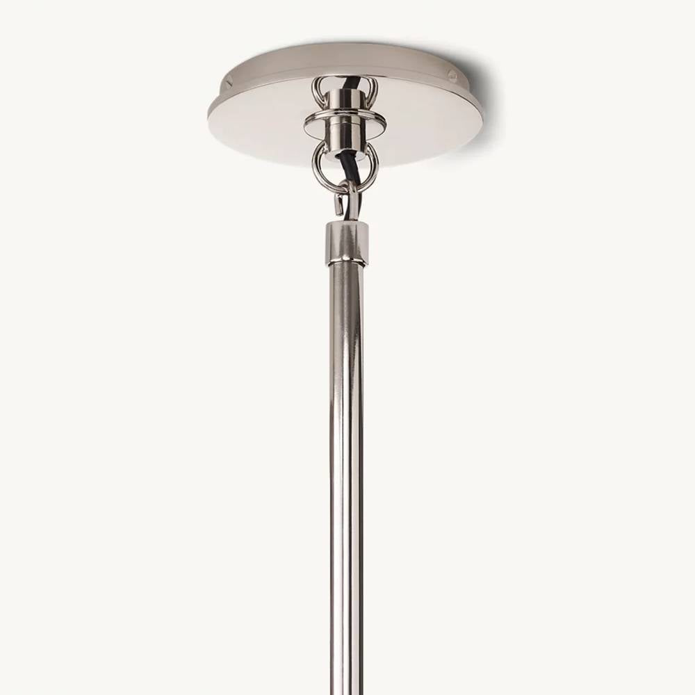 Bistro Transit Globe Glass Chandelier 34"