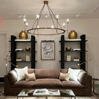 Torche Sculpted Glow Round Chandelier 46"