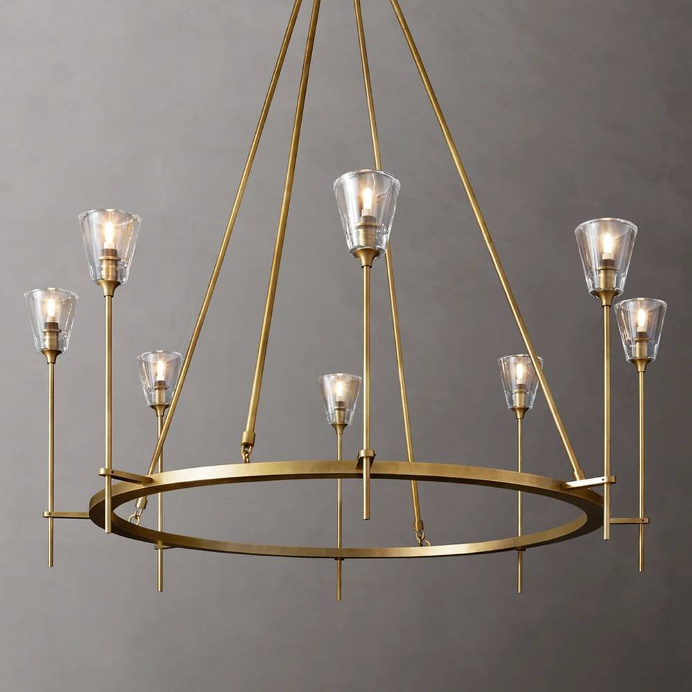 Torche Sculpted Glow Round Chandelier 46"
