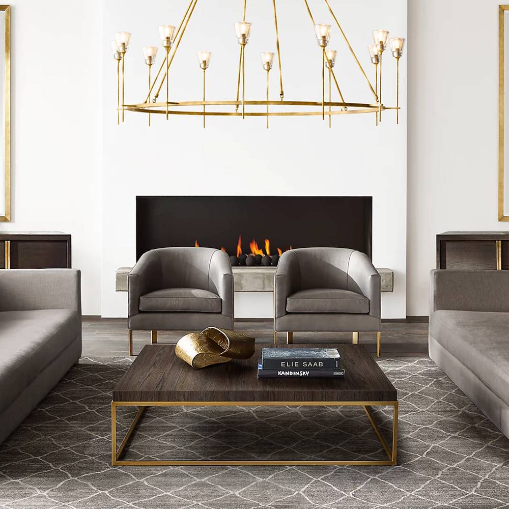 Torche Sculpted Glow Round Chandelier 46"