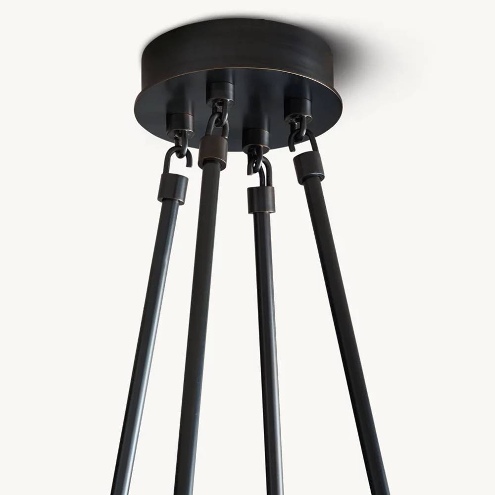 Torche Sculpted Glow Round Chandelier 46"