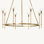 Torche Sculpted Glow Round Chandelier 46"