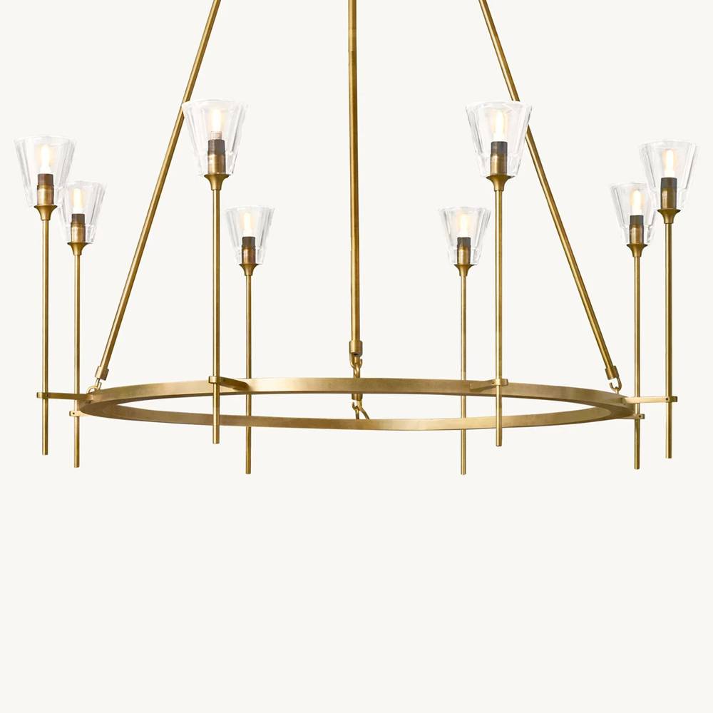 Torche Sculpted Glow Round Chandelier 46"