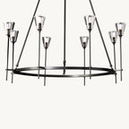 Torche Sculpted Glow Round Chandelier 46"