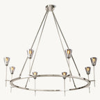 Torche Sculpted Glow Round Chandelier 46"