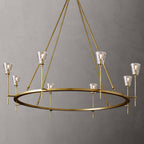 Torche Sculpted Glow Round Chandelier 58"