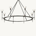 Torche Sculpted Glow Round Chandelier 58"