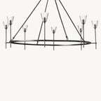 Torche Sculpted Glow Round Chandelier 58"