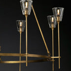 Torche Sculpted Glow Round Chandelier 46"