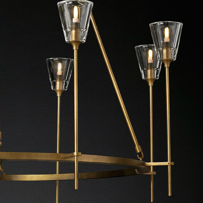 Torche Sculpted Glow Round Chandelier 46"