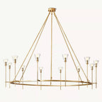 Torche Sculpted Glow Round Chandelier 70"