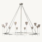 Torche Sculpted Glow Round Chandelier 70"