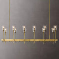 Torche Sculpted Glow Rectangular Chandelier 54"