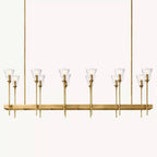 Torche Sculpted Glow Rectangular Chandelier 54"