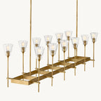 Torche Sculpted Glow Rectangular Chandelier 54"