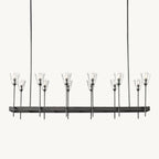 Torche Sculpted Glow Rectangular Chandelier 54"
