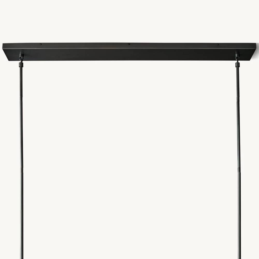 Torche Sculpted Glow Rectangular Chandelier 67"