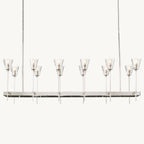 Torche Sculpted Glow Rectangular Chandelier 54"
