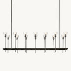Torche Sculpted Glow Rectangular Chandelier 67"