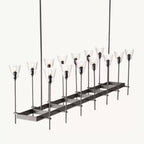 Torche Sculpted Glow Rectangular Chandelier 67"