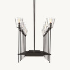 Torche Sculpted Glow Rectangular Chandelier 67"
