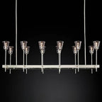 Torche Sculpted Glow Rectangular Chandelier 54"