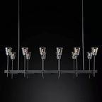 Torche Sculpted Glow Rectangular Chandelier 54"