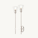 Torche Sculpted Glow Double Wall Sconce