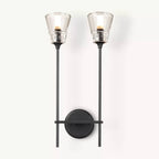 Torche Sculpted Glow Double Wall Sconce