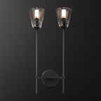 Torche Sculpted Glow Double Wall Sconce
