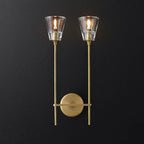 Torche Sculpted Glow Double Wall Sconce