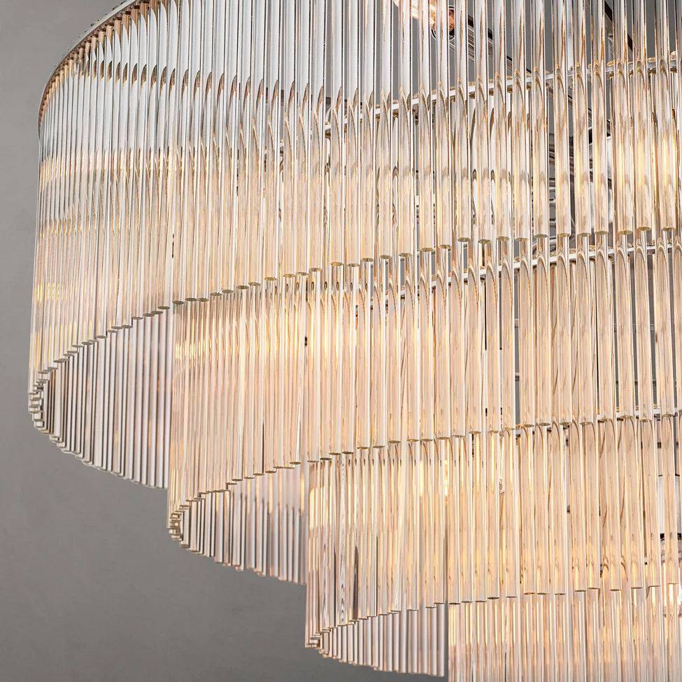Amadeo Prismatic Array Grand Glass Chandelier 36"