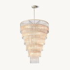 Amadeo Prismatic Array Grand Glass Chandelier 36"