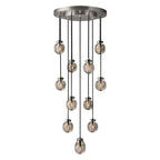 Pearl Carved Inciso Round Chandelier 38"
