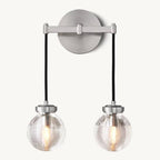 Pearl Carved Inciso Double Wall Sconce