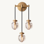 Pearl Carved Inciso Triple Wall Sconce