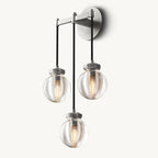 Pearl Carved Inciso Triple Wall Sconce
