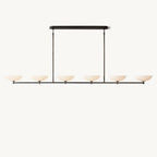 Vernet Porcelain Shade Linear Chandelier 96"